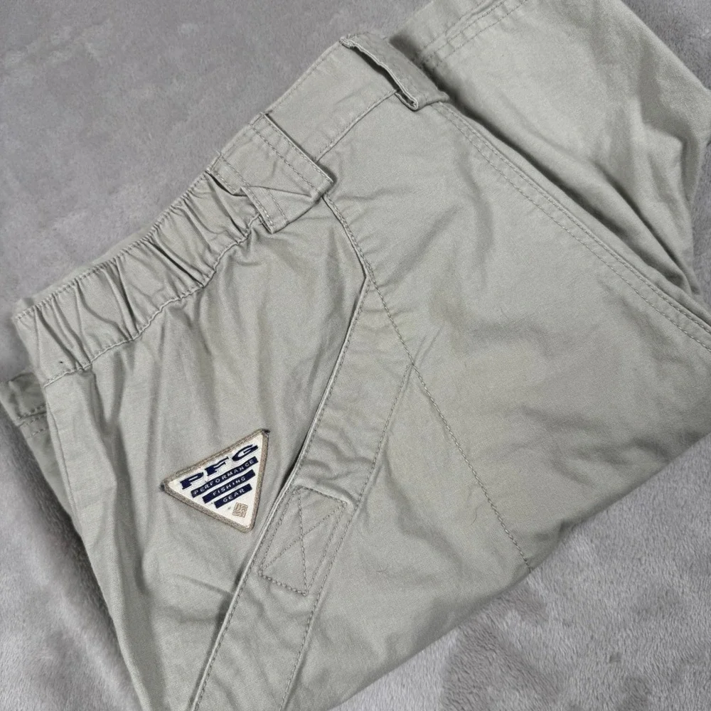 Columbia PFG Fishing Shorts Mens Large Khaki Arkansas Razorbacks XM4629